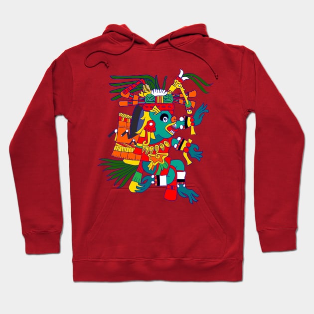 Aztec Xolotl Hoodie by idrockthat